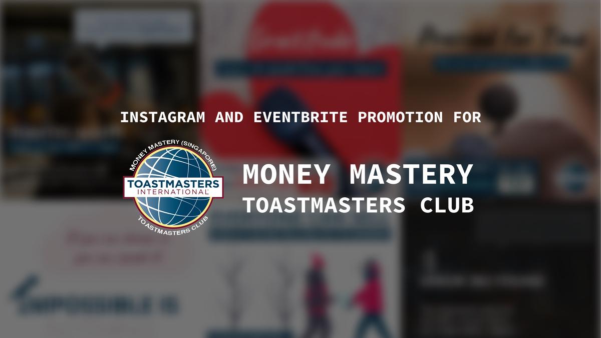 Event Promotion for Money Mastery Toastmasters Club